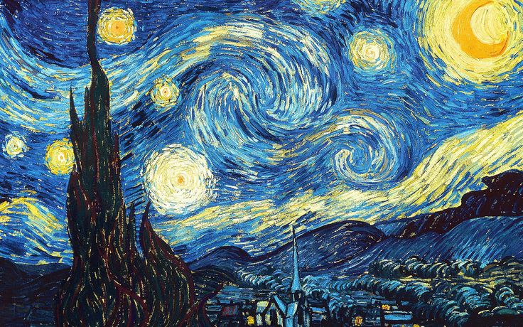 noite estrelada van gogh wallpaper pesquisa google